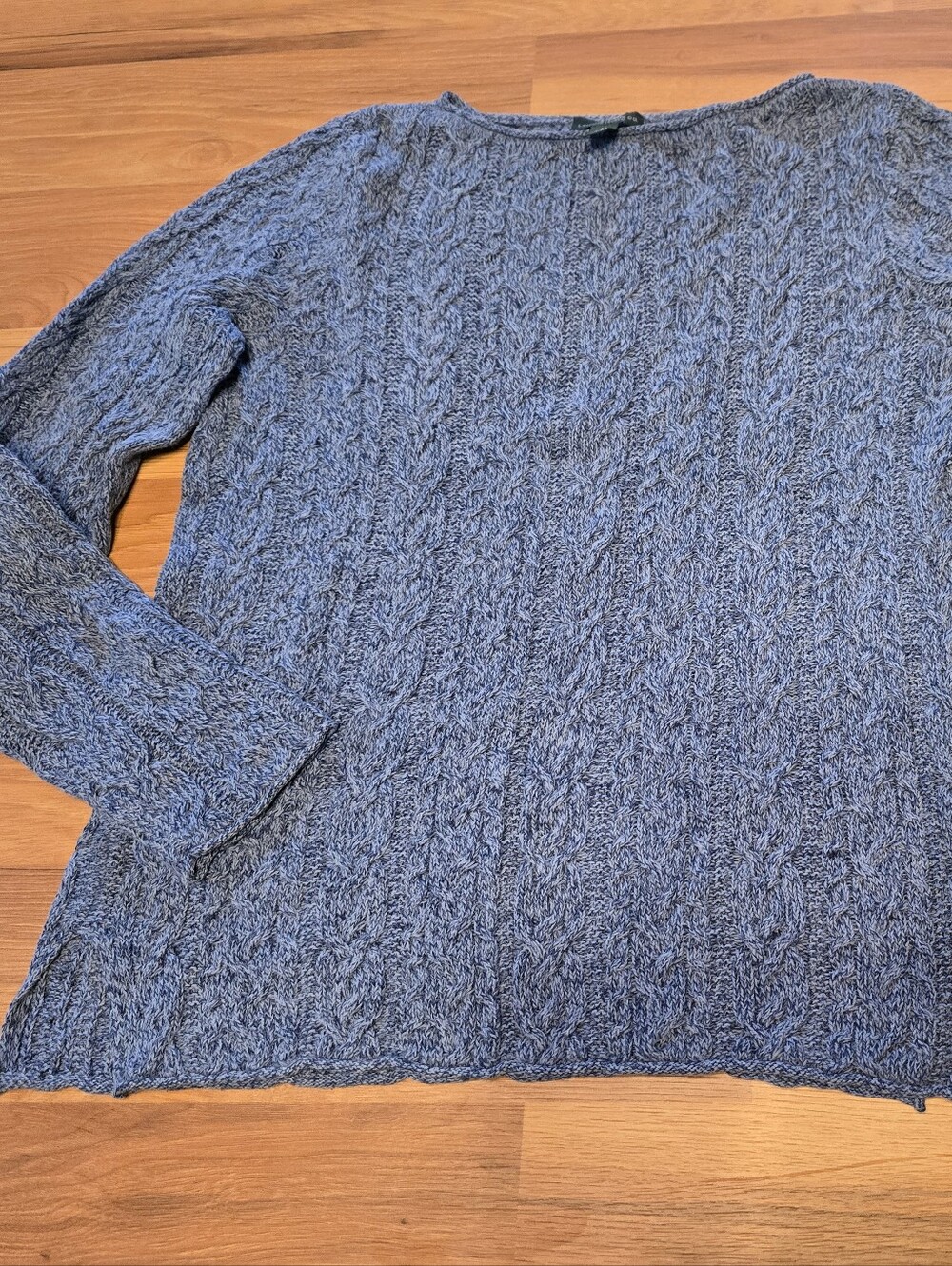 Lauren Ralph Lauren Blue Cable Knit Sweater Med
